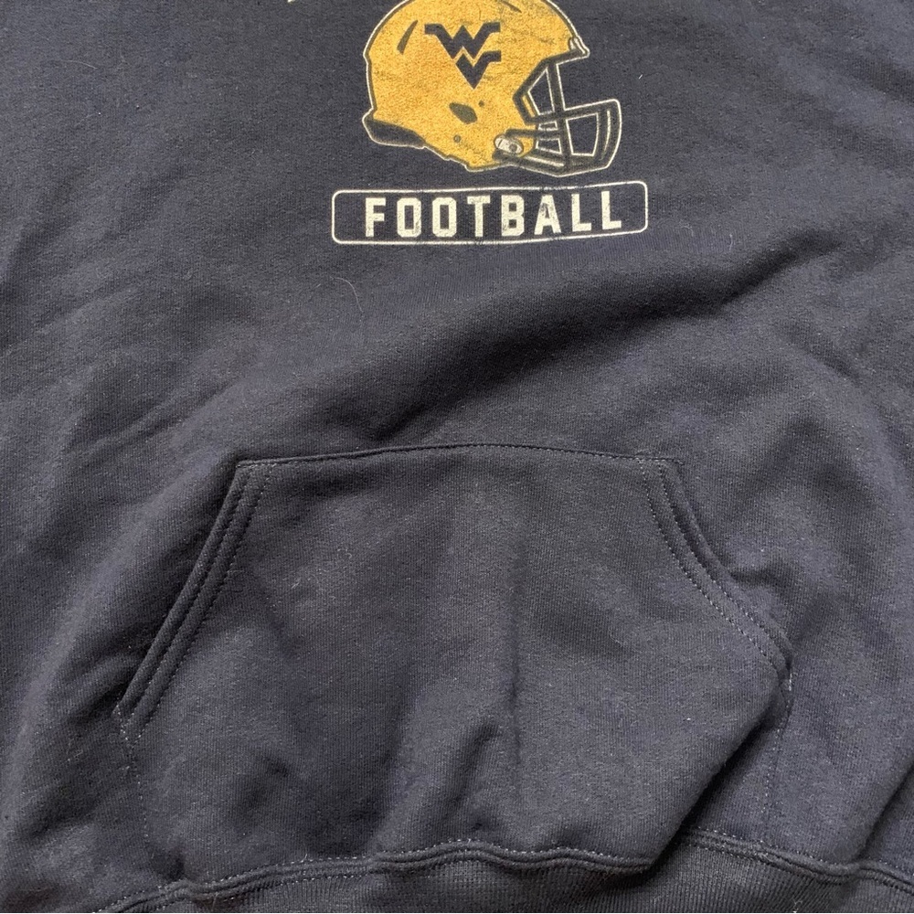 West Virginia university mountaineers football hoodie NWT - Picture 3 of 5